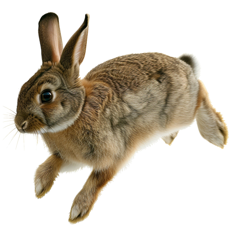 AI generated rabbit on a transparent background png