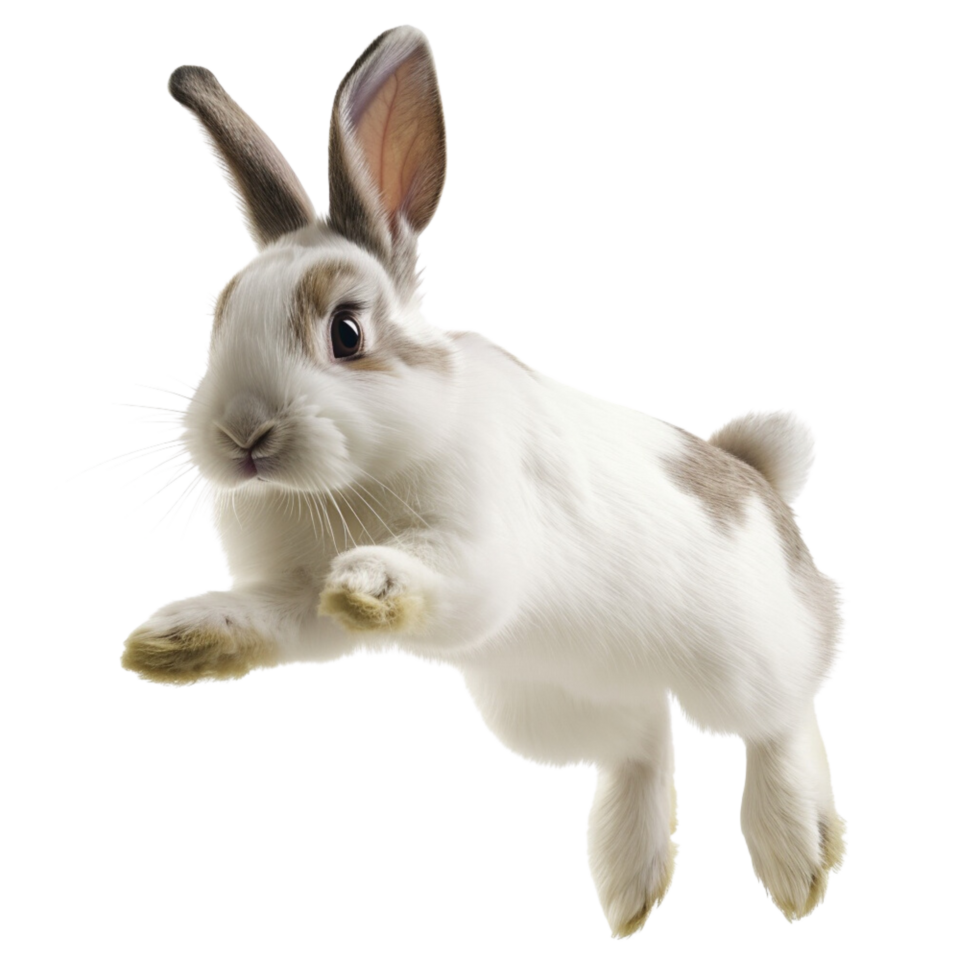 AI generated rabbit on a transparent background png