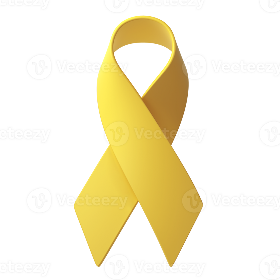 3d giallo nastro consapevolezza adenosarcoma, Vescica urinaria osso cancro, endometriosi, sarcoma, spina bifida. trasparente illustrazione png