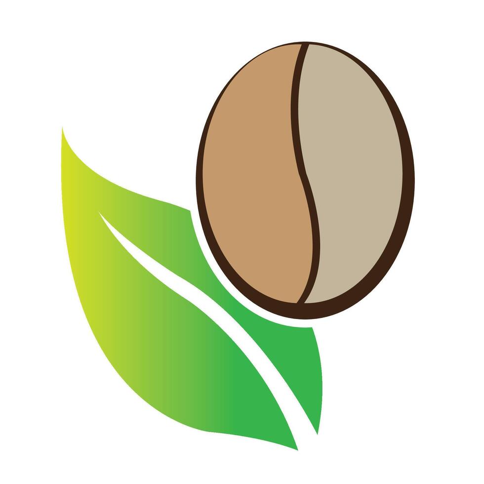 coffee beans icon logo vector design template