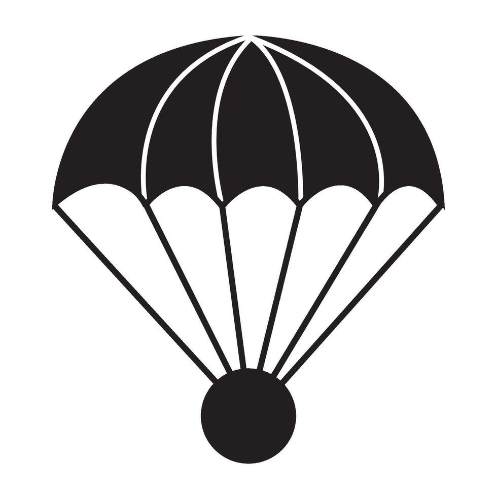 parachute icon logo vector design template