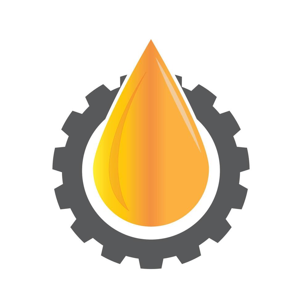 engine oil icon logo vector design template