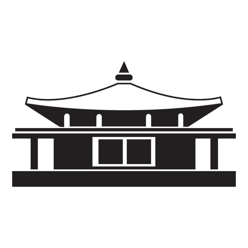 monastery icon logo vector design template