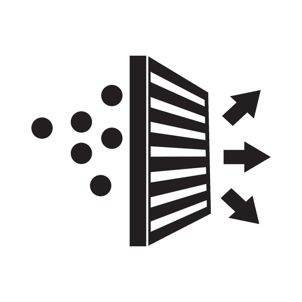 Air Filter icon logo vector design template