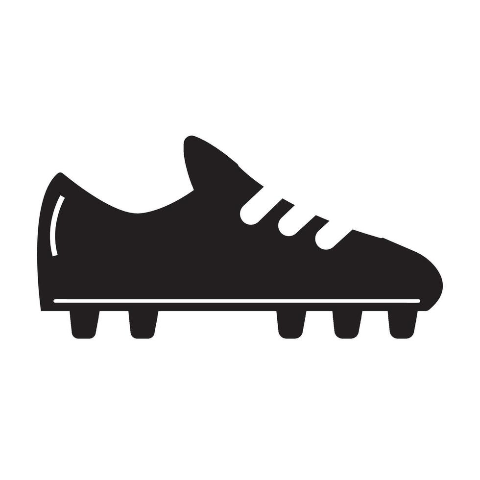 plantilla de diseño de vector de logotipo de icono de zapatos de fútbol