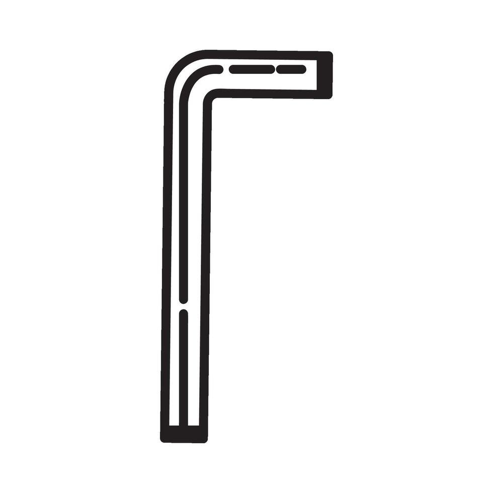 allen key icon logo vector design template