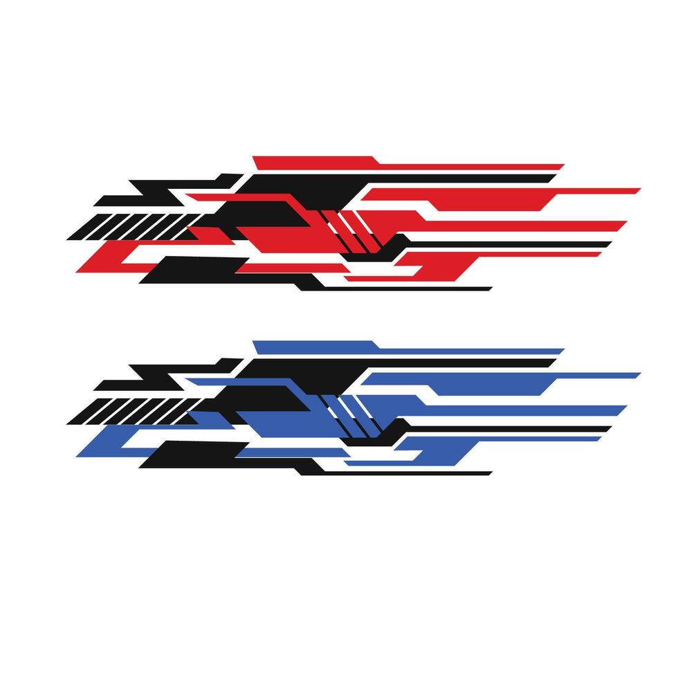 car body wrapping sticker design vector. car branding sticker vector