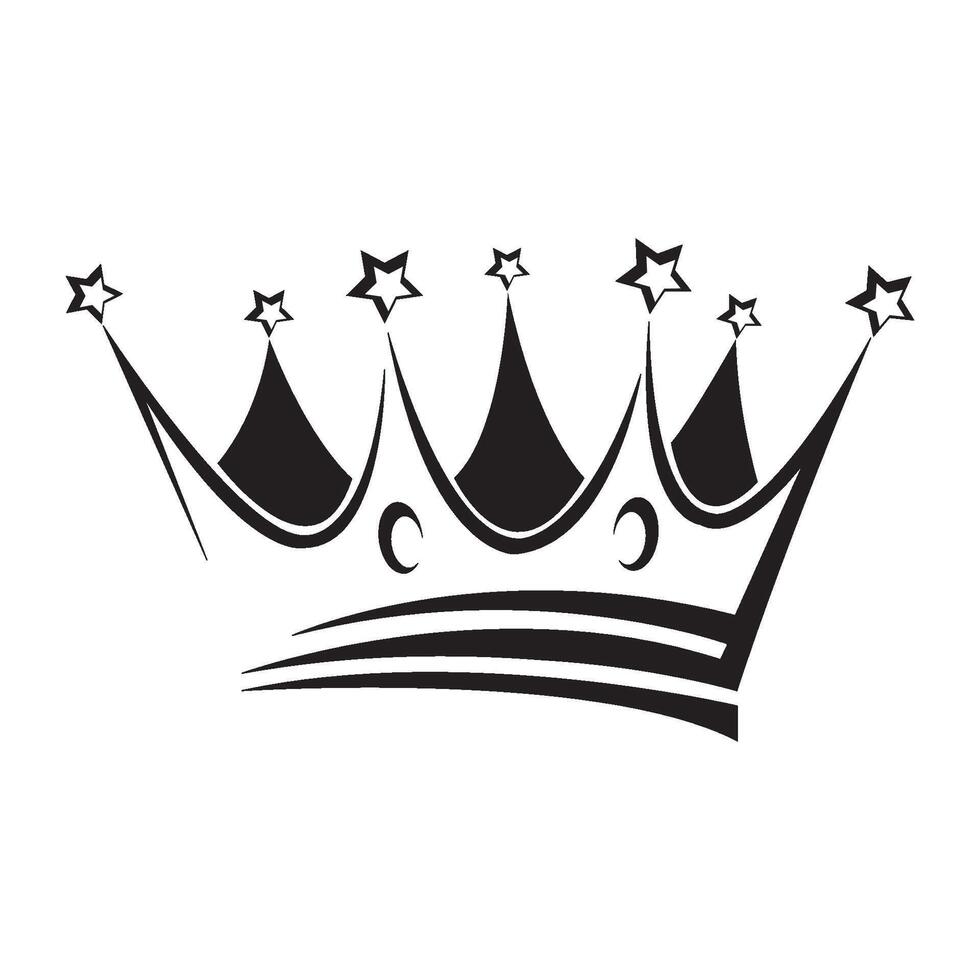 crown icon logo vector design template