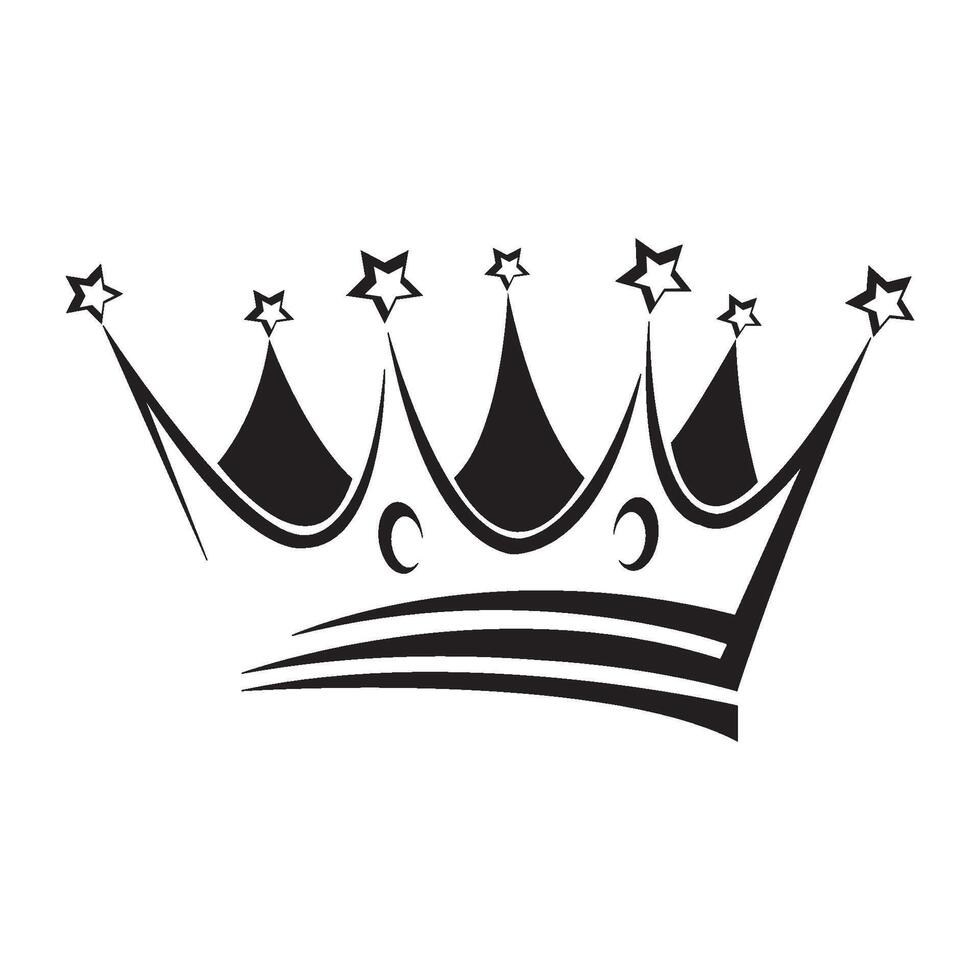 plantilla de diseño de vector de logotipo de icono de corona