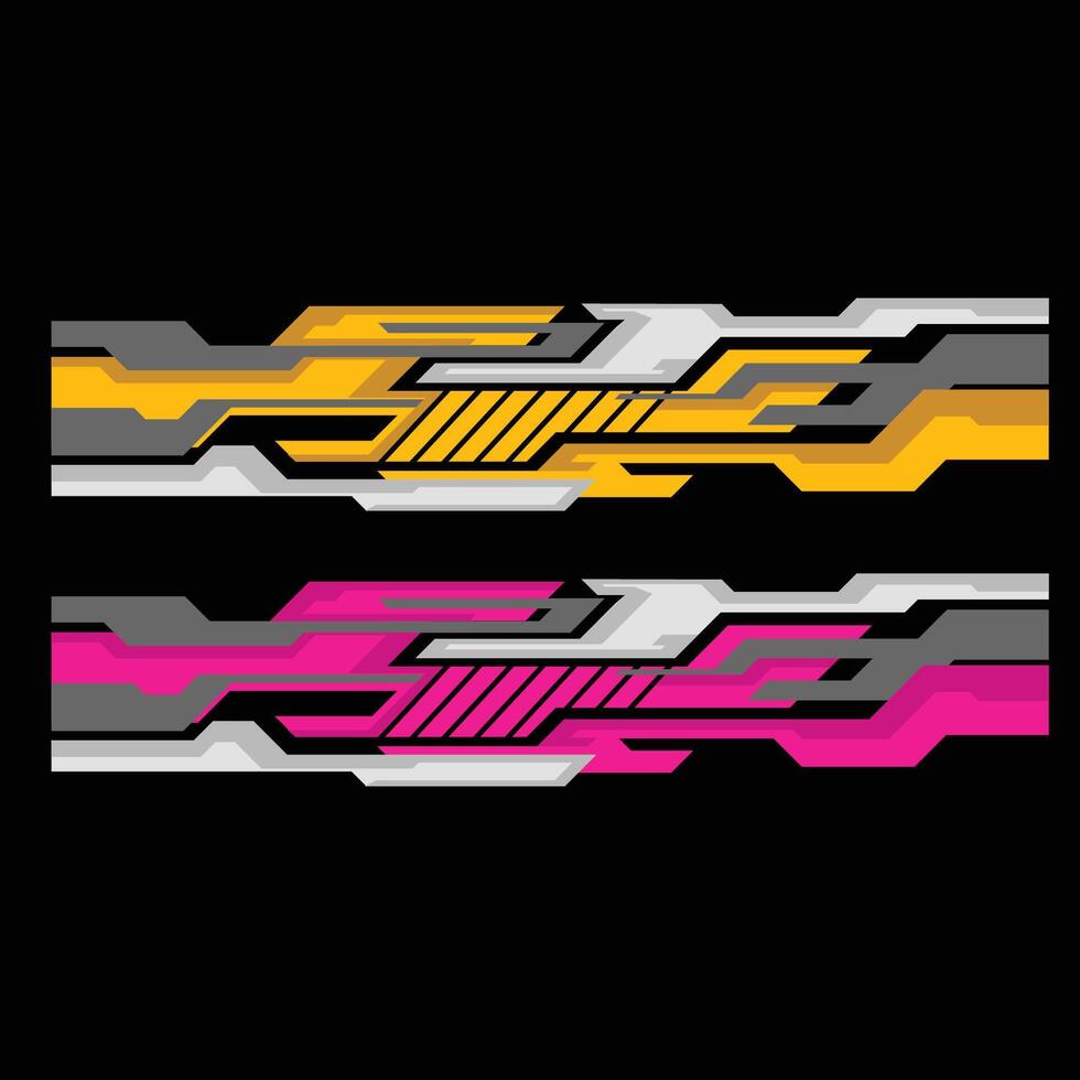 vector car livery decal design. racing car decals.