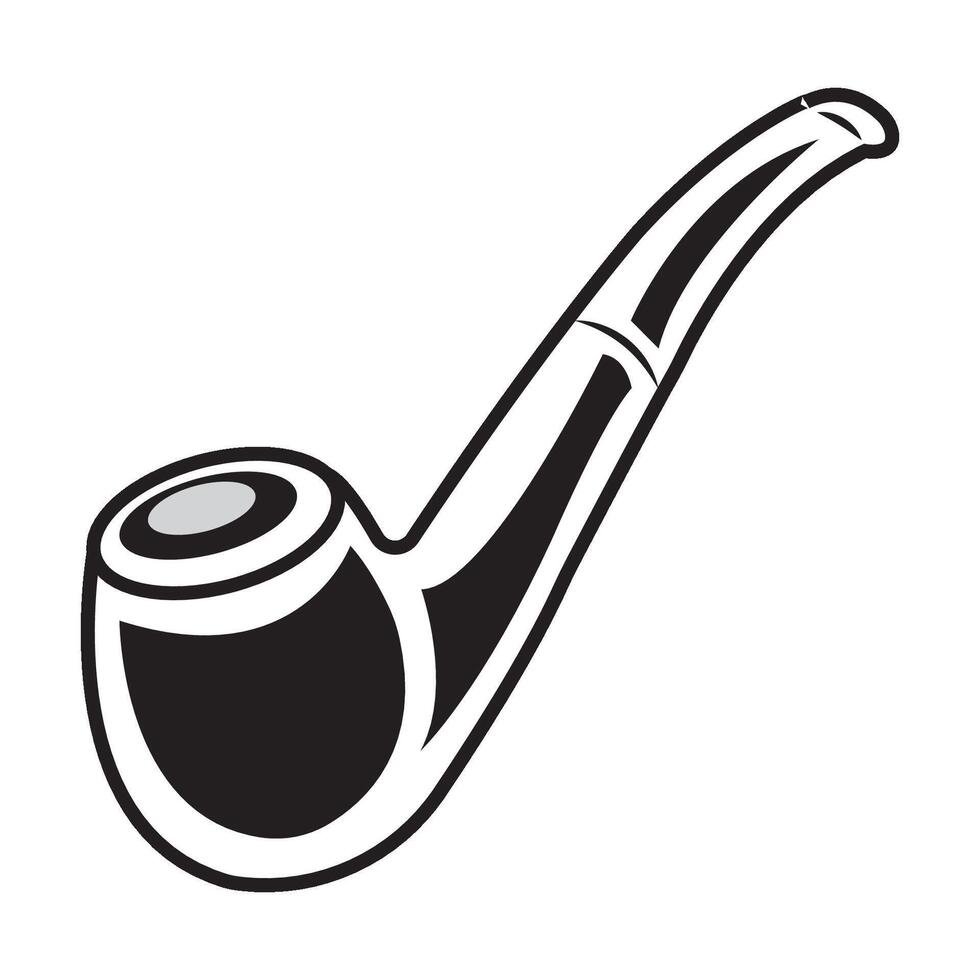 smoking pipe icon logo vector design template