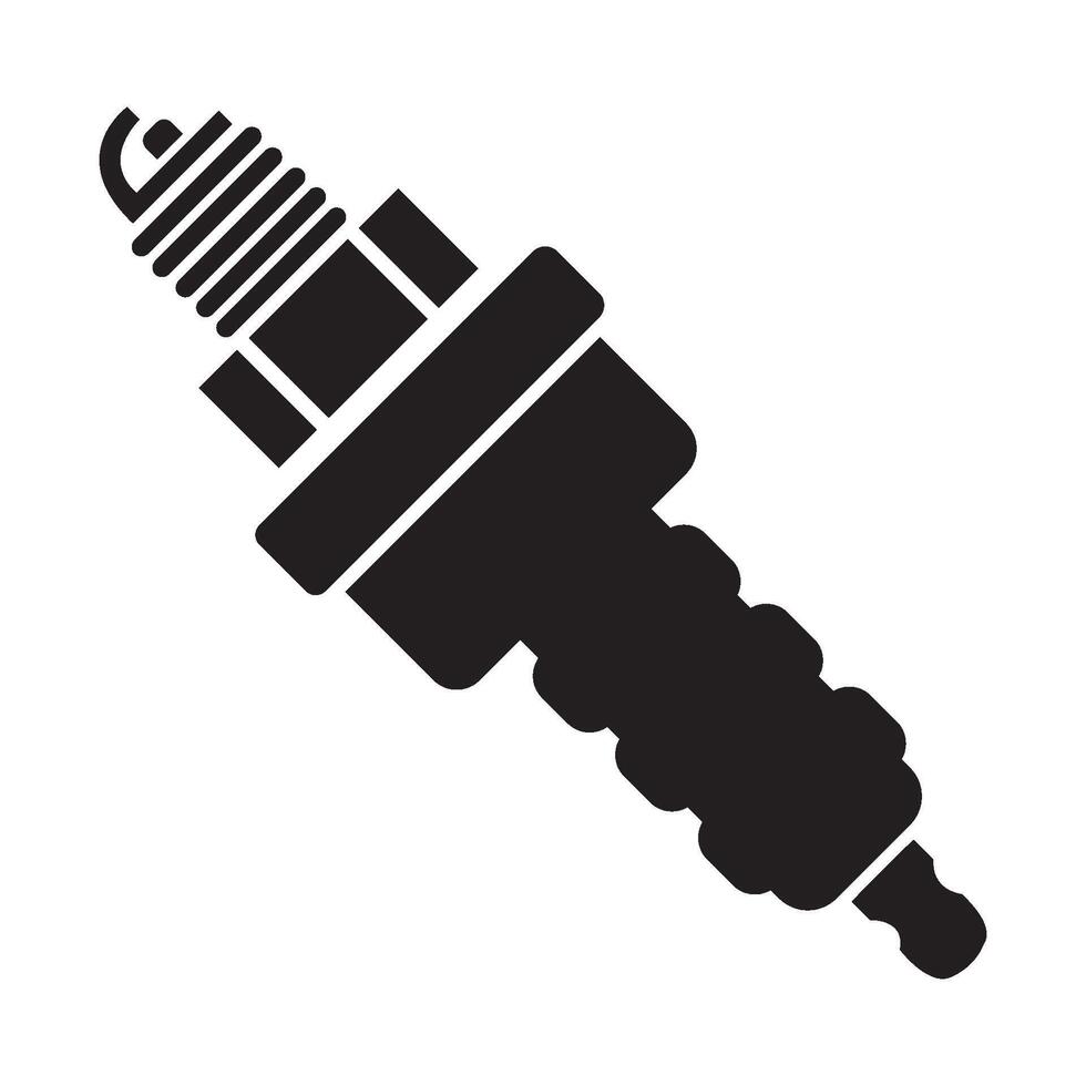 spark plug icon logo vector design template