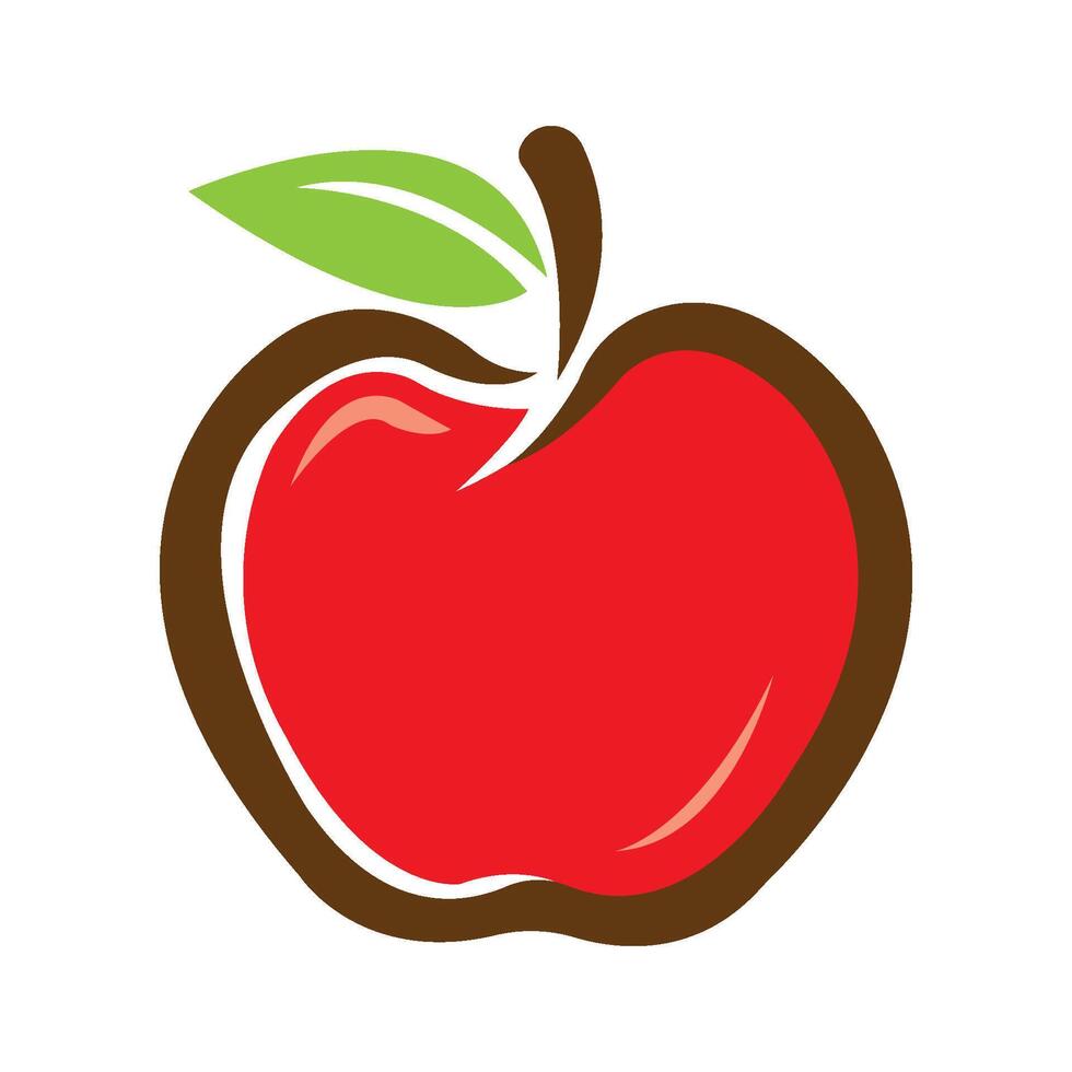 Apple icon logo vector design template