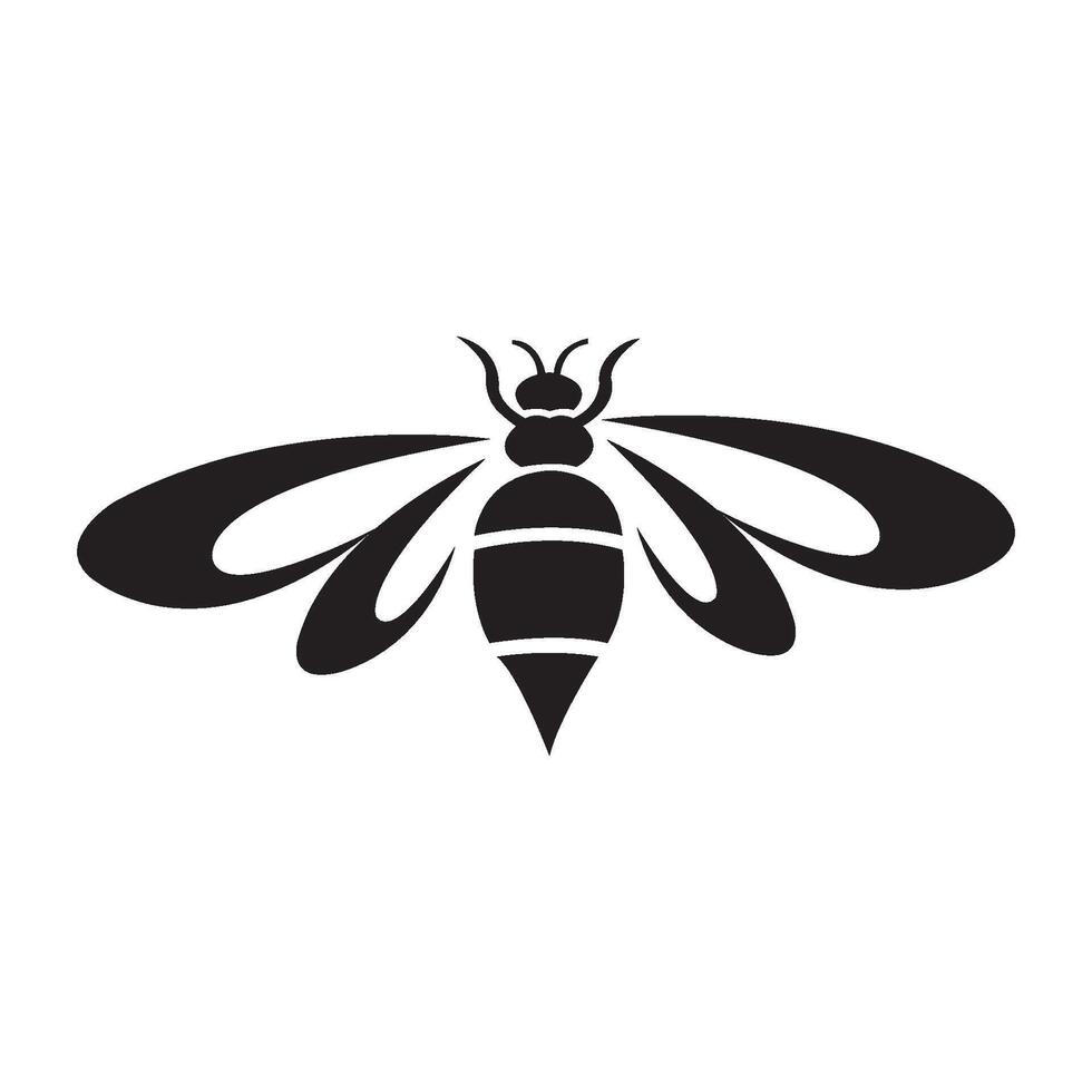 bee icon logo vector design template