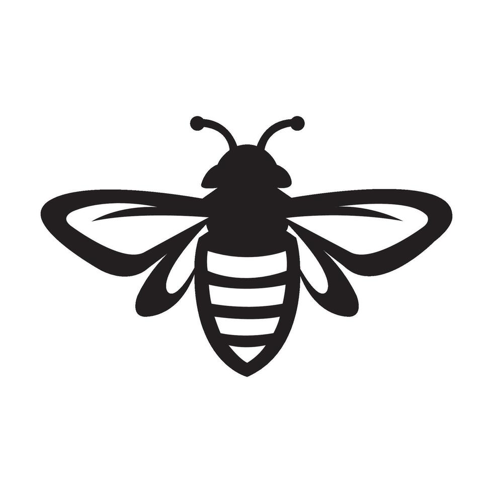 bee icon logo vector design template