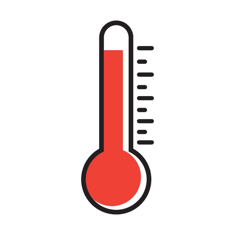 caliente temperatura icono logo vector diseño modelo