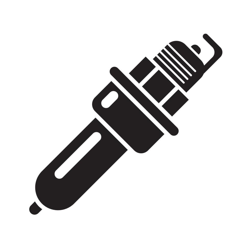 spark plug icon logo vector design template