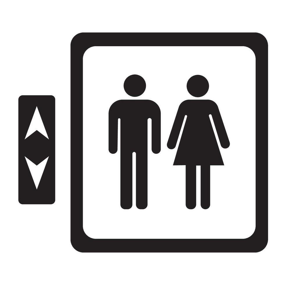 elevator icon logo vector design template