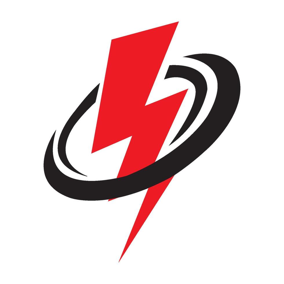 lightning icon logo vector design template