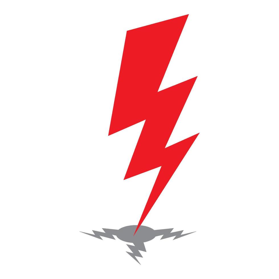 lightning icon logo vector design template