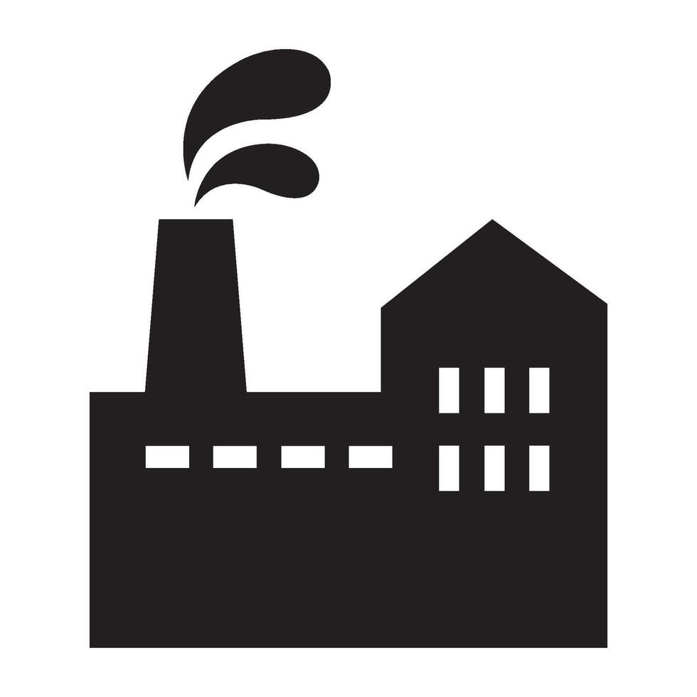 factory icon logo vector design template