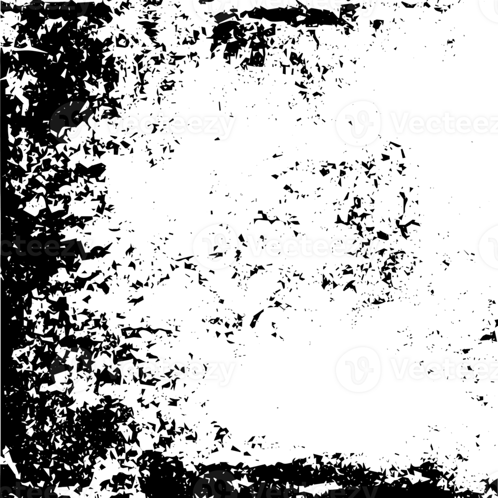 Rustic grunge texture with grain and stains. Abstract noise background. PNG graphic illustration with transparent background.