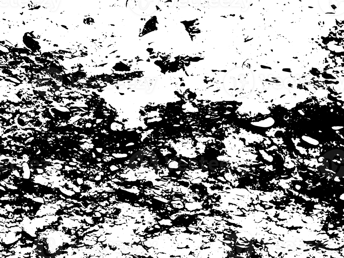 Rustic grunge texture with grain and stains. Abstract noise background. PNG graphic illustration with transparent background.