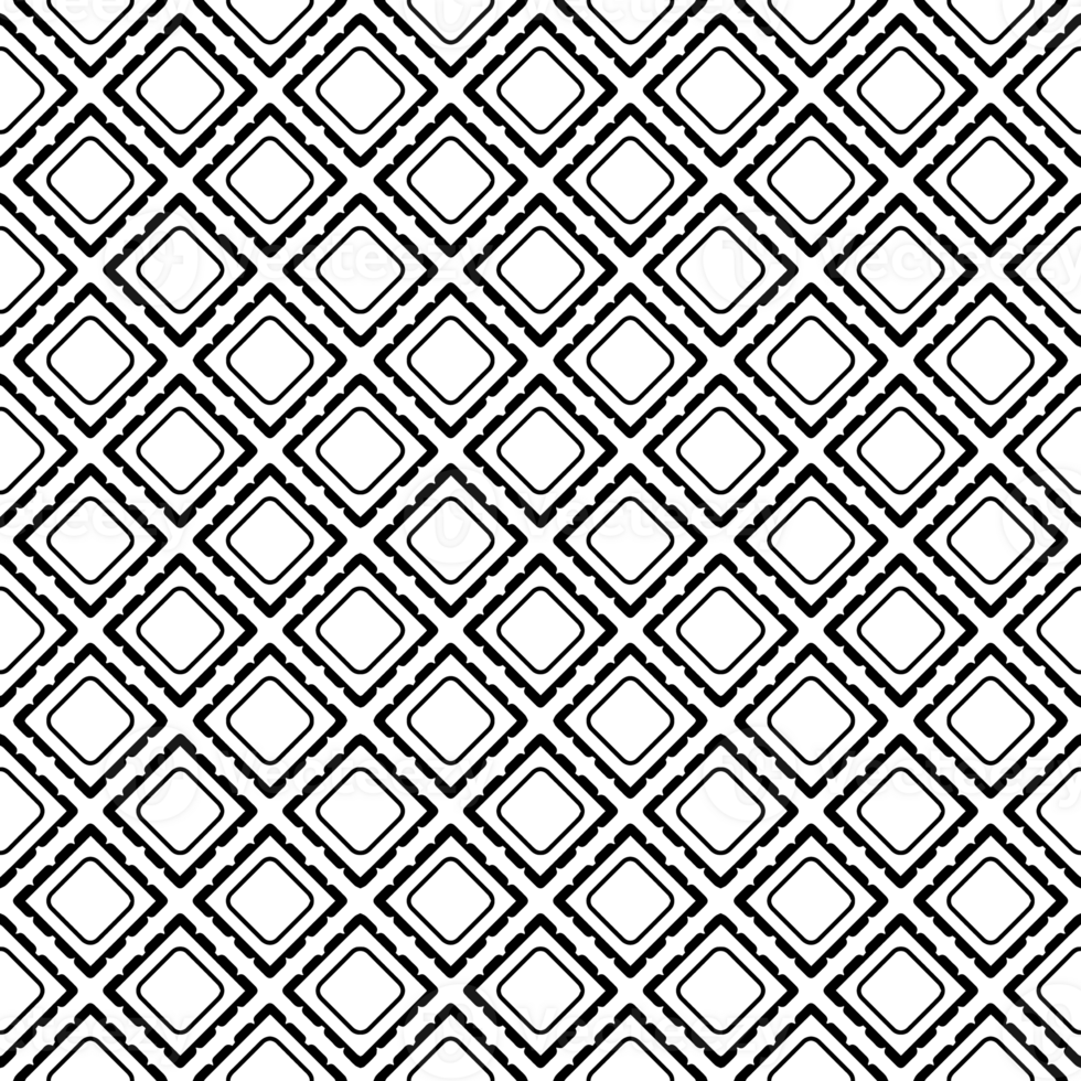 Black seamless abstract pattern. Overlay for background and backdrop. Ornamental design. PNG graphic illustration with transparent background.