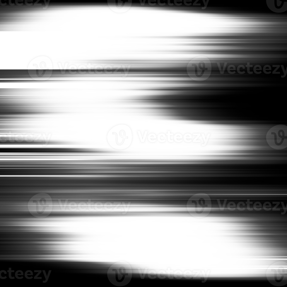 Black and white striped abstract background overlay. Motion effect. PNG graphic illustration with transparent background.