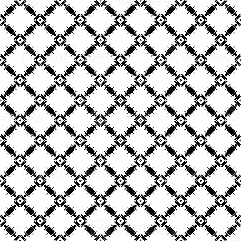 Black seamless abstract pattern. Overlay for background and backdrop. Ornamental design. PNG graphic illustration with transparent background.