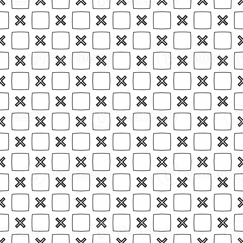 Black seamless abstract pattern. Overlay for background and backdrop. Ornamental design. PNG graphic illustration with transparent background.