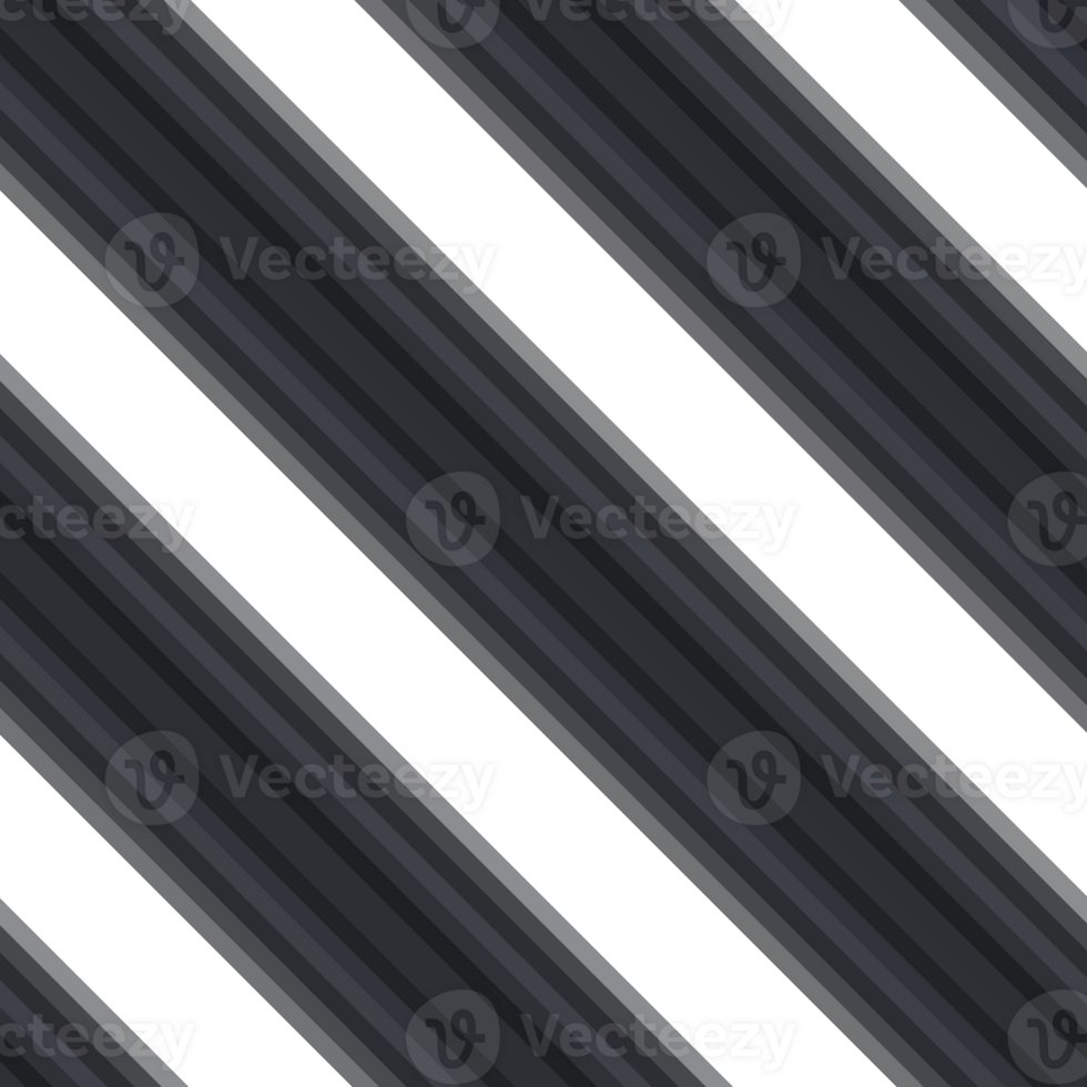 Black and white striped abstract background overlay. Motion effect. PNG graphic illustration with transparent background.