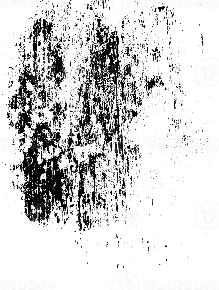 Rustic grunge texture with grain and stains. Abstract noise background. PNG graphic illustration with transparent background.