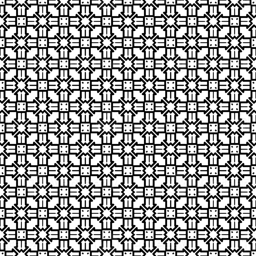 Black seamless abstract pattern. Overlay for background and backdrop. Ornamental design. PNG graphic illustration with transparent background.
