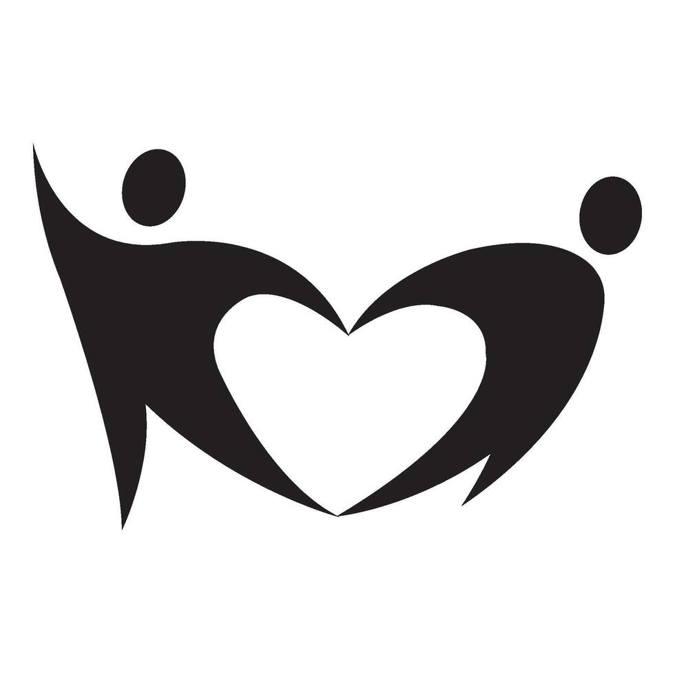 charity icon logo vector design template