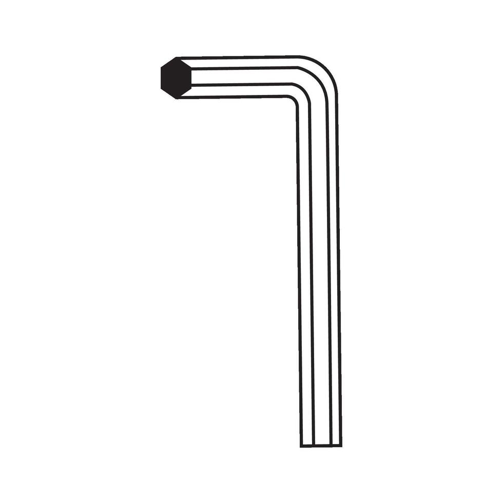 allen key icon logo vector design template