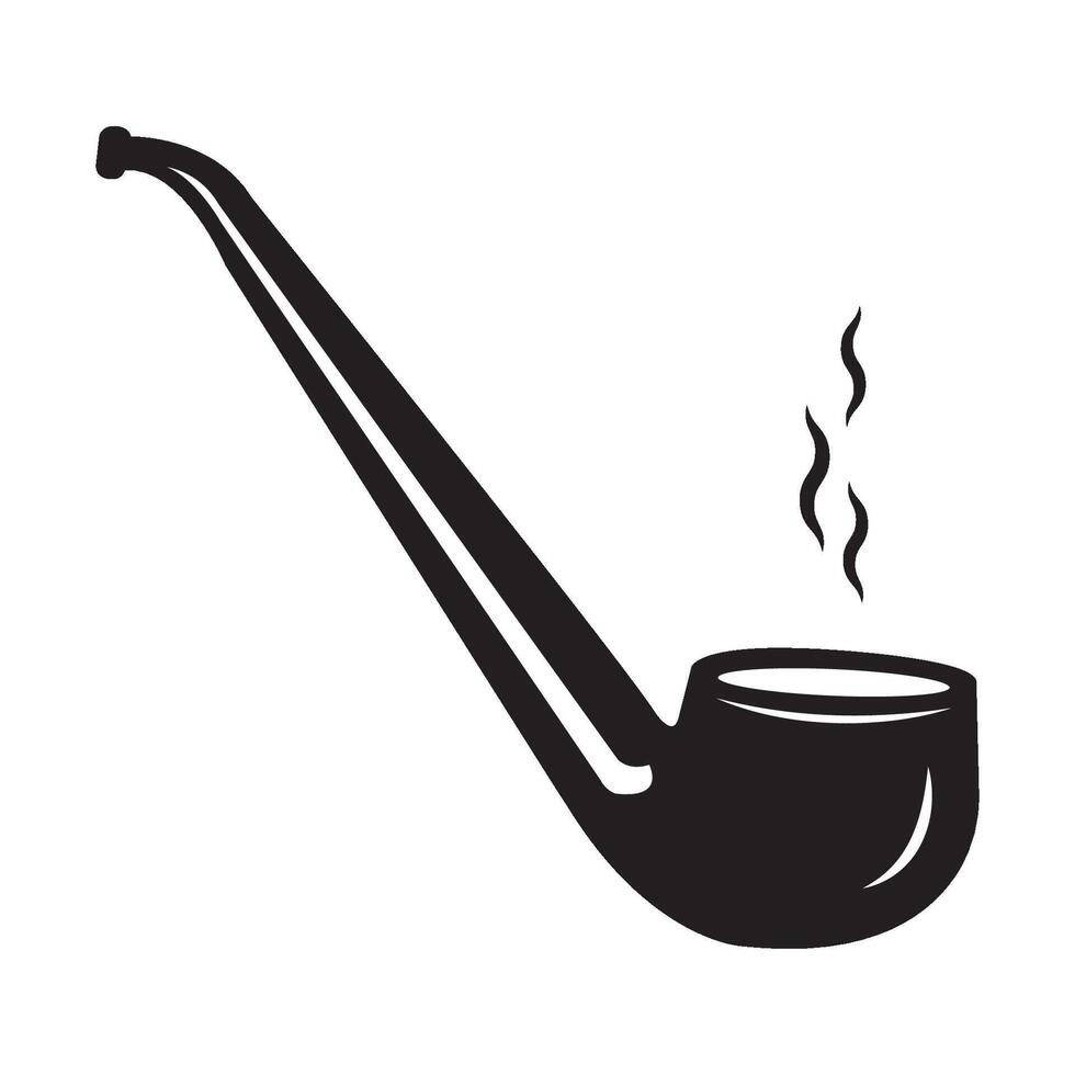 smoking pipe icon logo vector design template