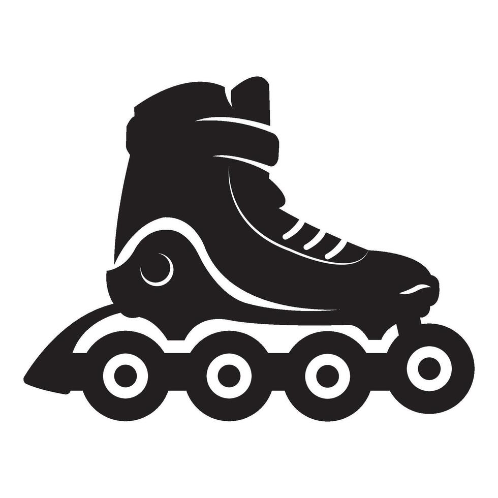 plantilla de diseño de vector de logotipo de icono de patines