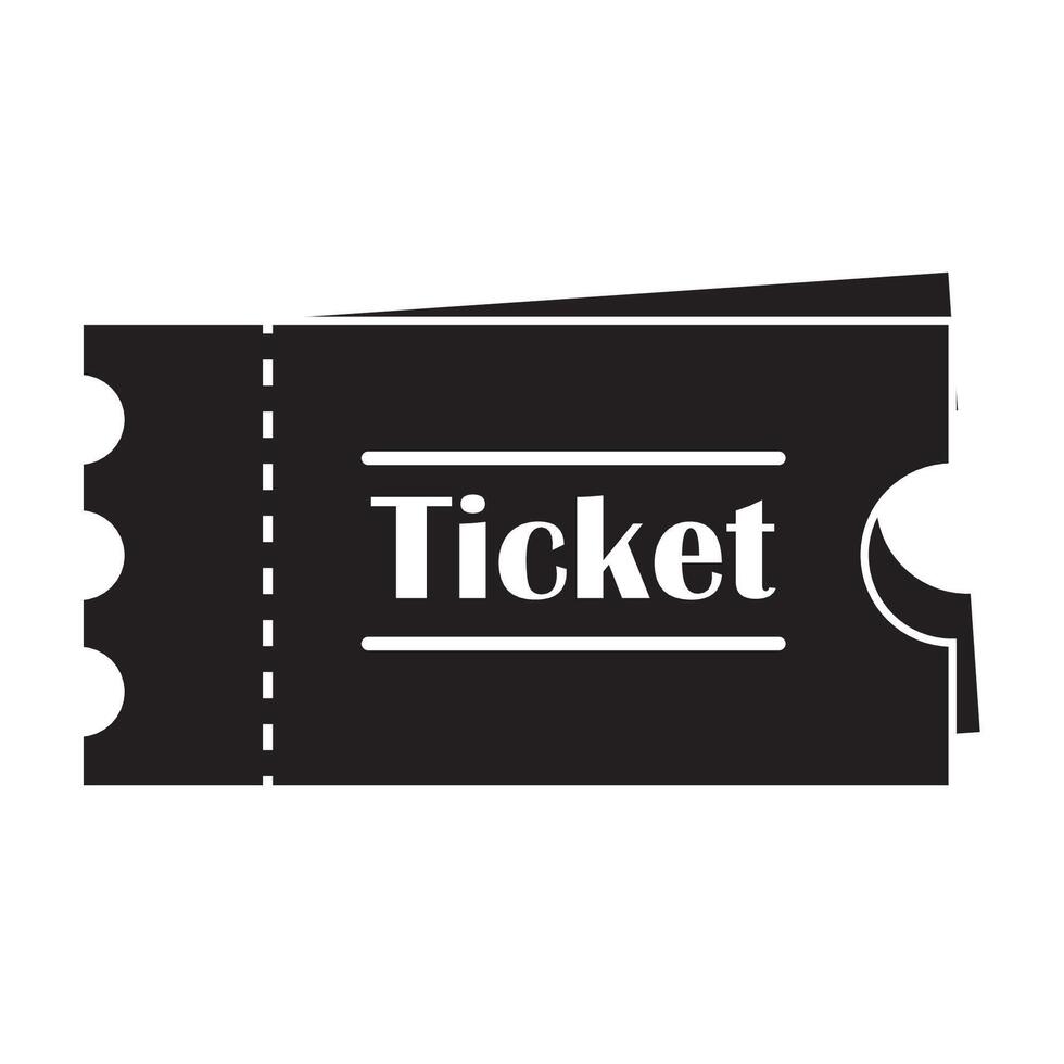 ticket icon logo vector design template