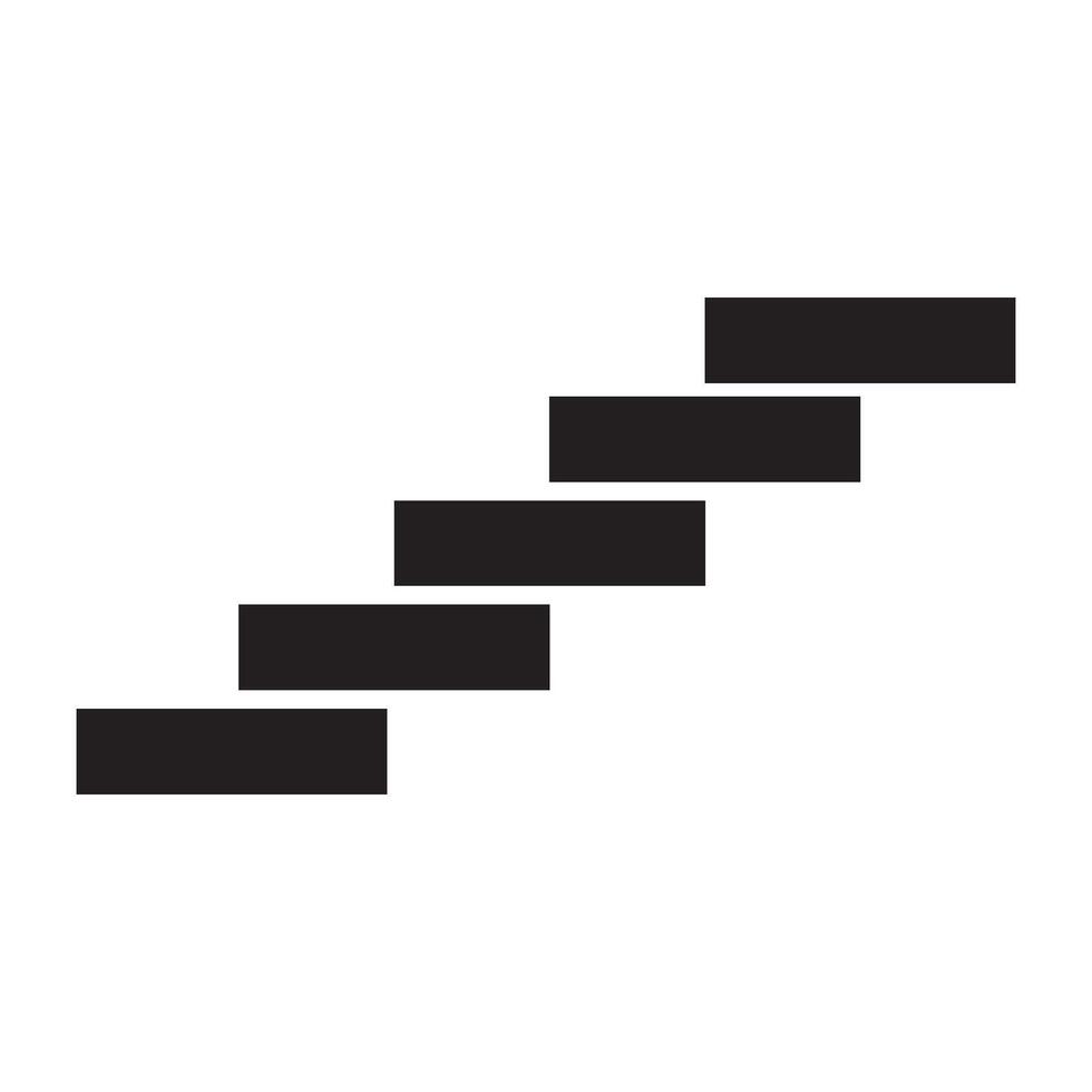 plantilla de diseño de vector de logotipo de icono de escaleras