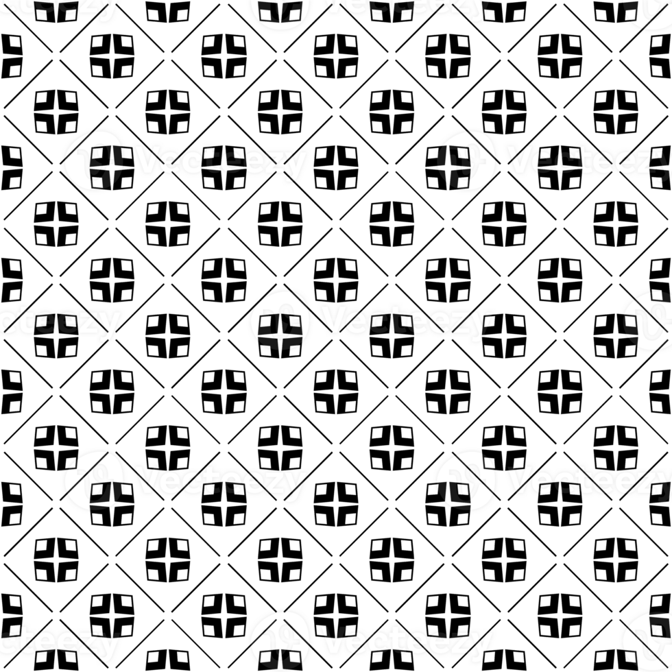 Black seamless abstract pattern. Overlay for background and backdrop. Ornamental design. PNG graphic illustration with transparent background.