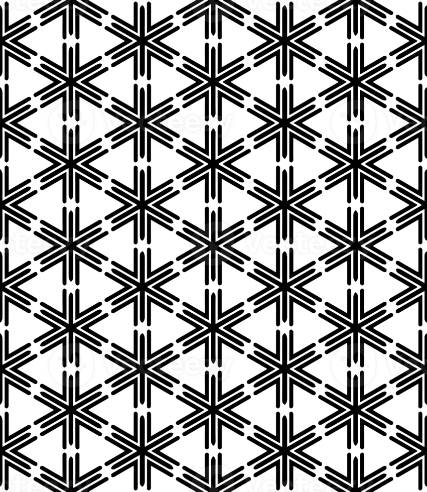 Black seamless abstract pattern. Overlay for background and backdrop. Ornamental design. PNG graphic illustration with transparent background.