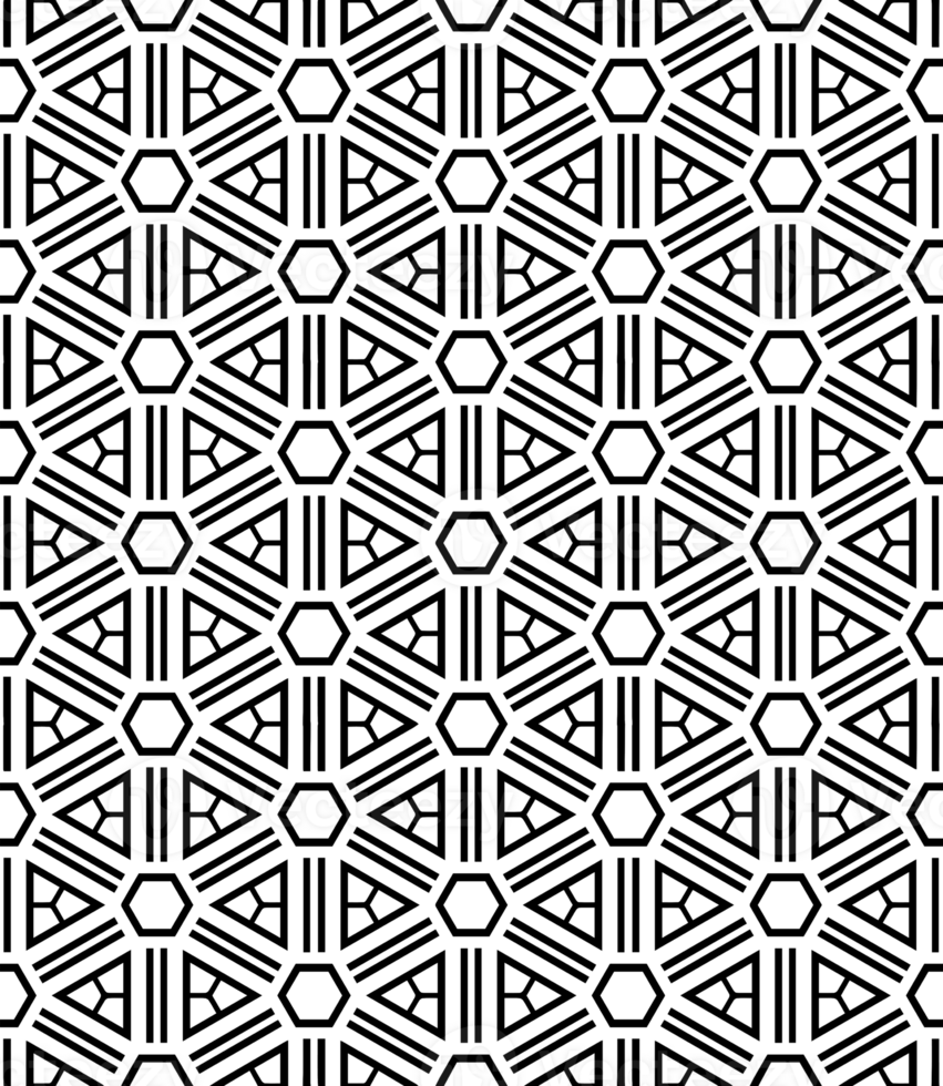 Black seamless abstract pattern. Overlay for background and backdrop. Ornamental design. PNG graphic illustration with transparent background.