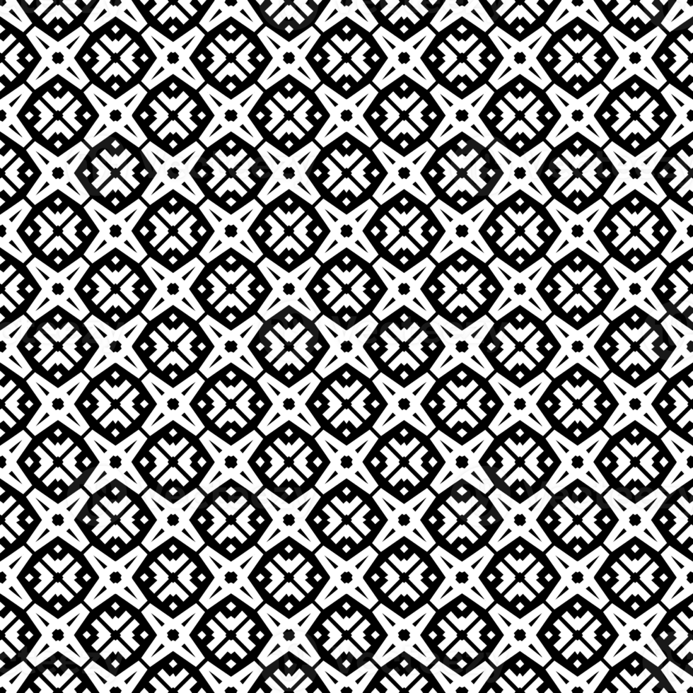 Black seamless abstract pattern. Overlay for background and backdrop. Ornamental design. PNG graphic illustration with transparent background.