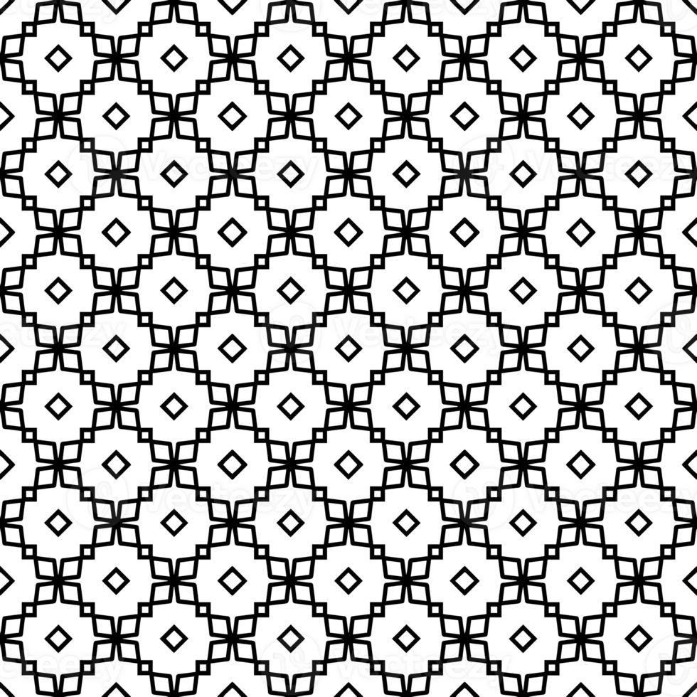 Black seamless abstract pattern. Overlay for background and backdrop. Ornamental design. PNG graphic illustration with transparent background.