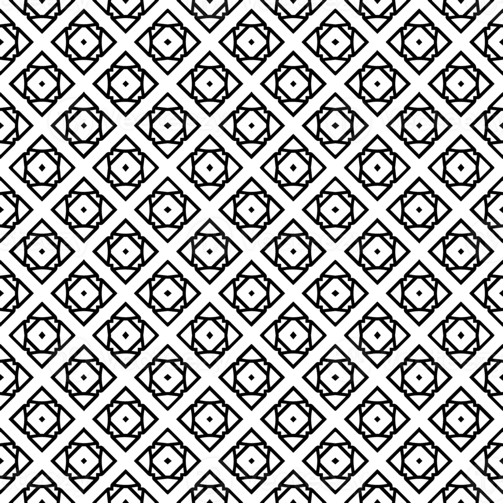 Black seamless abstract pattern. Overlay for background and backdrop. Ornamental design. PNG graphic illustration with transparent background.