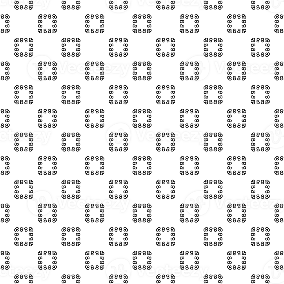 Black seamless abstract pattern. Overlay for background and backdrop. Ornamental design. PNG graphic illustration with transparent background.