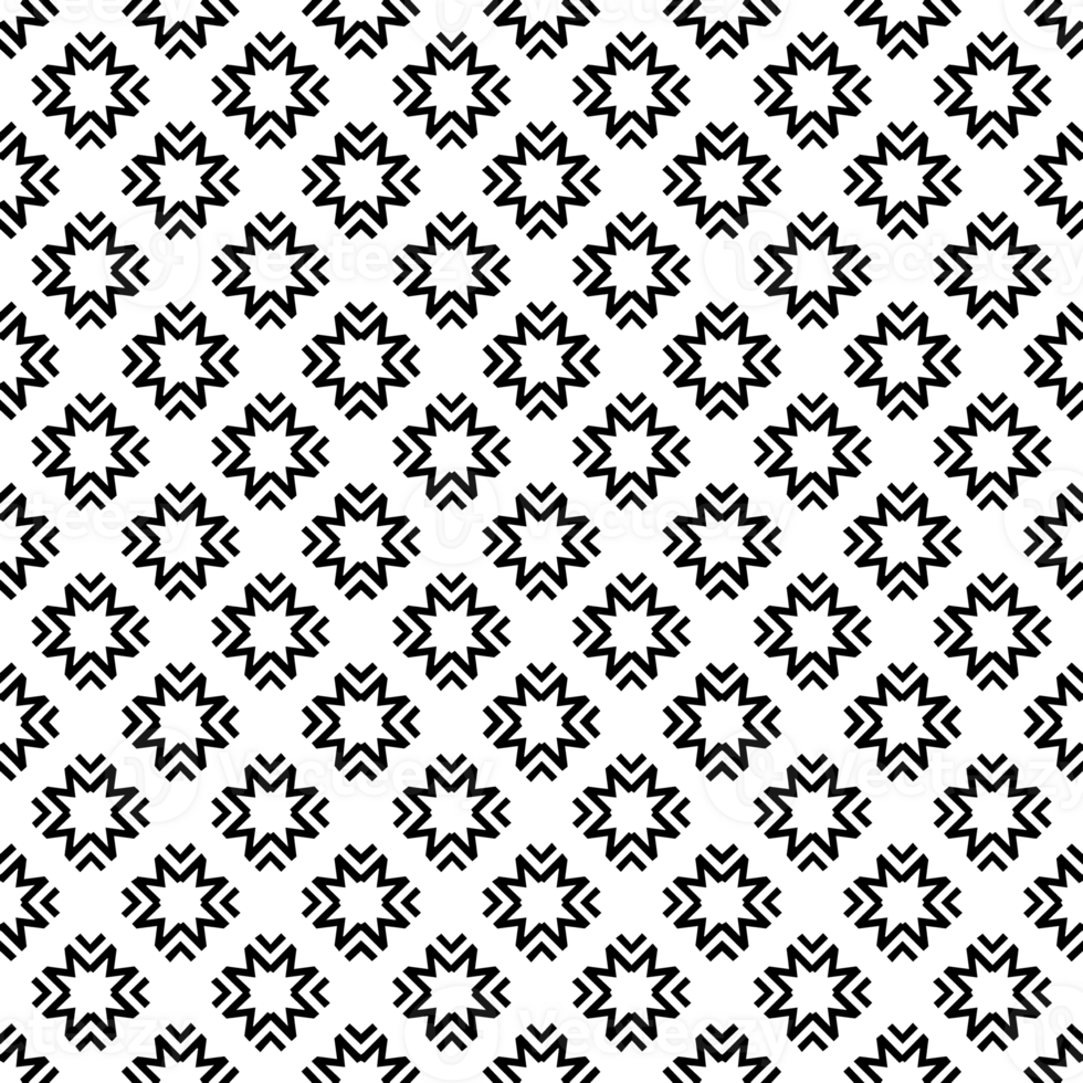 Black seamless abstract pattern. Overlay for background and backdrop. Ornamental design. PNG graphic illustration with transparent background.