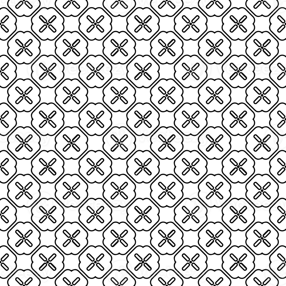Black seamless abstract pattern. Overlay for background and backdrop. Ornamental design. PNG graphic illustration with transparent background.