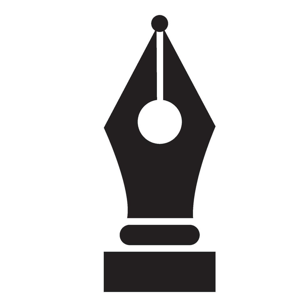 plantilla de diseño de vector de logotipo de icono de herramienta de pluma